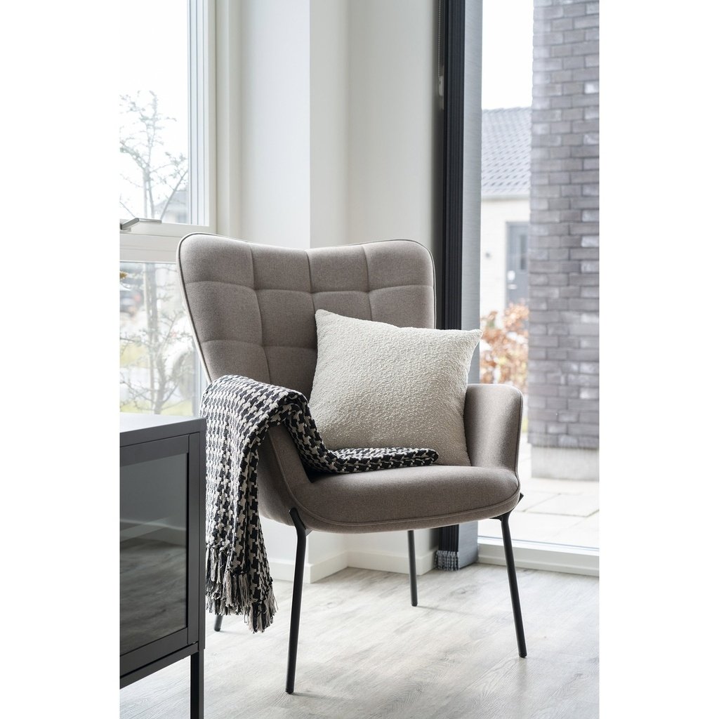Neutral Textured Decorative Cushion - Image 4